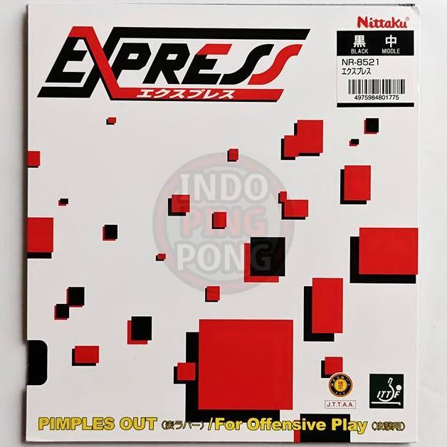 TERMURAH - Nittaku Express 1.5 1.8 Short Pips Bintik Serang Pendek Offensive Middle Thick Tipis Ring