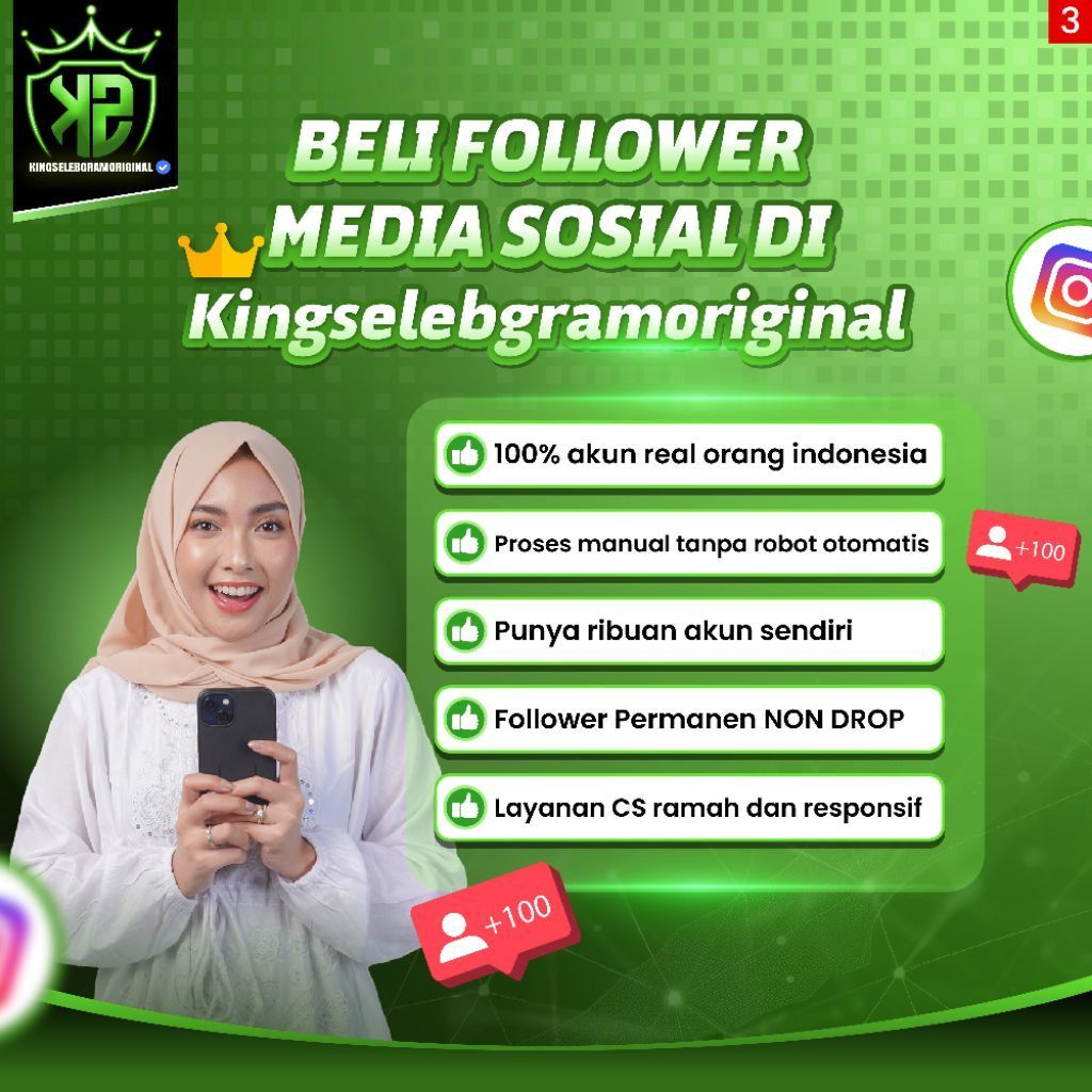 KINGSELEBGRAMORIGINAL FOLLOWER INSTAGRAM INDONESIA