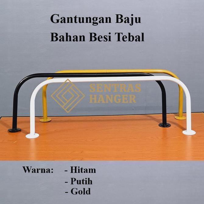 Gantungan Baju Dinding, Gantungan Baju Besi Pipa Tebal