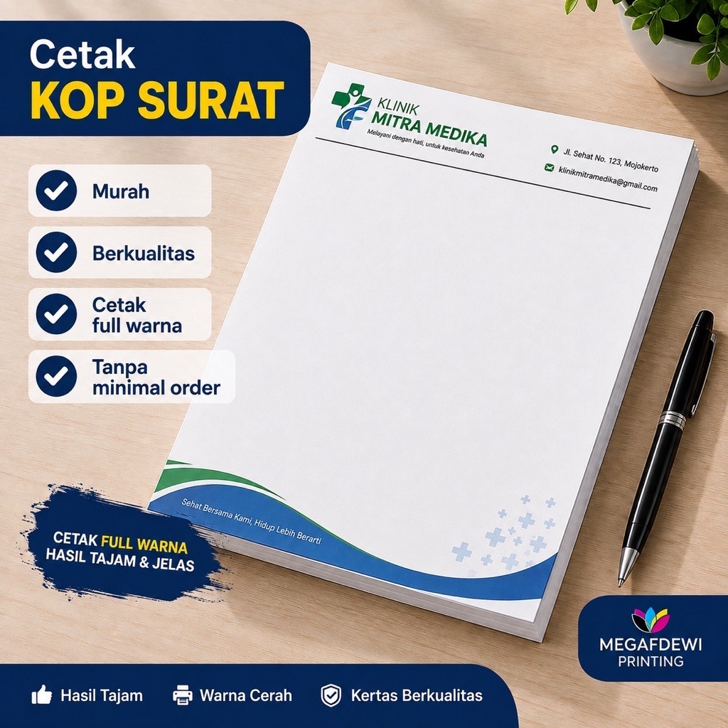 PROMO KOP SURAT 1 RIM FULL WARNA ANTI LUNTUR A4 F4 TIDAK BORDERLESS TANPA MINIMAL ORDER