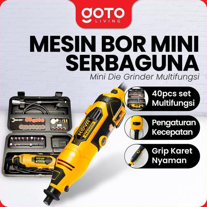 Kova Mason Mini Die Grinder Tuner Set 40 Pcs Gerinda Bor Mini