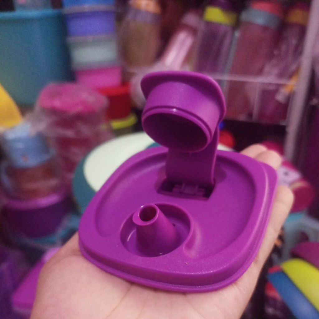 seal botol minyak botol kecap tutup botol baru Tupperware original