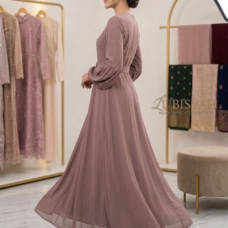 gamis keren, baju muslim trendi, busana Muslim wanita kekinian.
