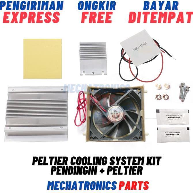 Peltier Cooling System Kit Pendingin Peltier Tec1-12706 Set Heatsink Peltier+Peltier Cooler Fan