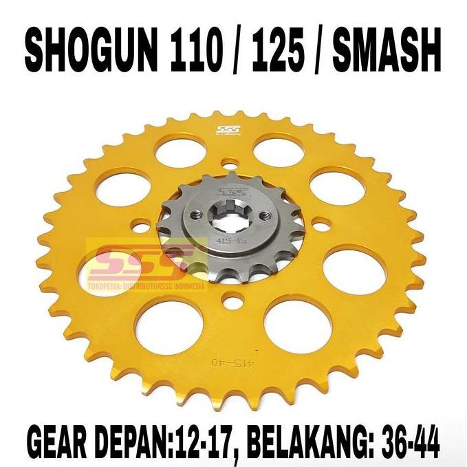 TERMURAH - GIRSET SSS SHOGUN TORNADO SMASH RK COOL 415 GOLD RANTAI GOLD SSS / REGINA