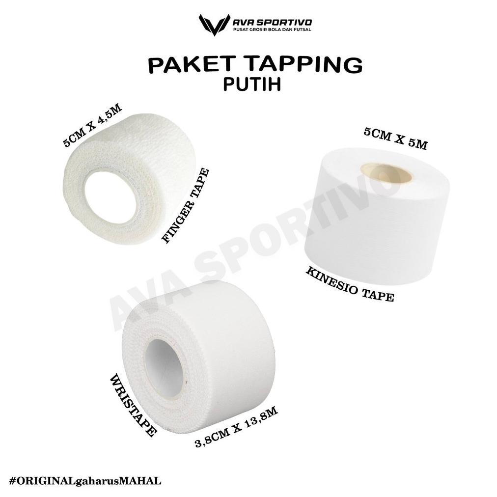 Bundling Tapping Finger Wristape Kinesio Tape Paket Hemat Teping Olahraga Futsal Sepakbola Running a