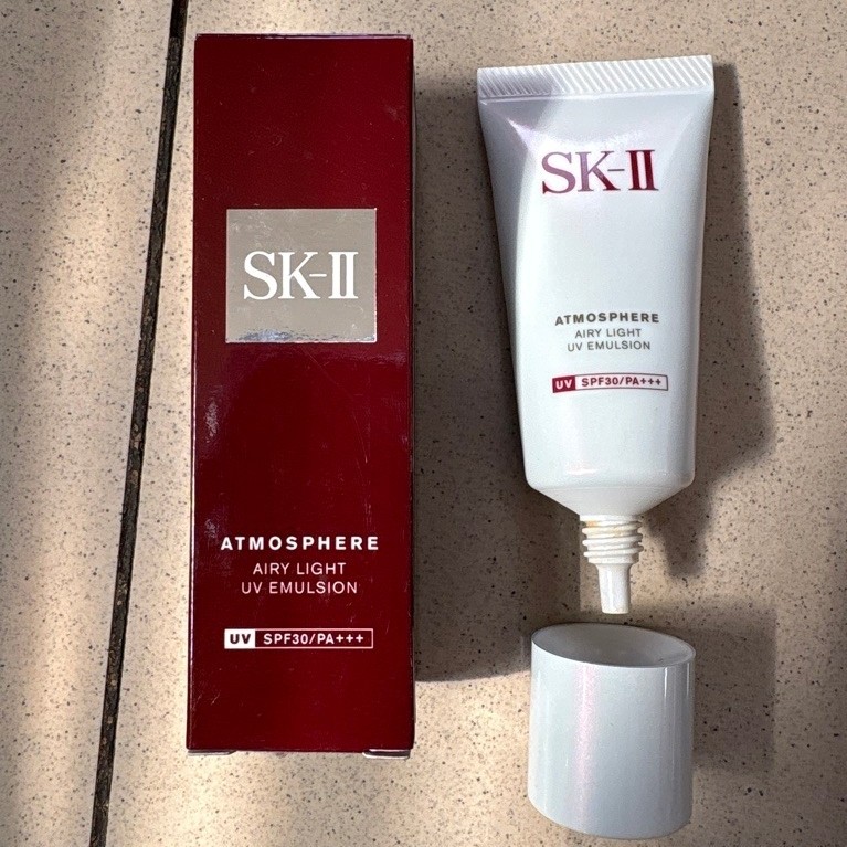 botol kosong atmosphere airy light uv cream skii