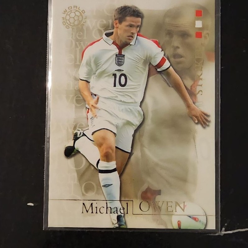 [LEGEND] Kartu Bola MICHAEL OWEN ENGLAND 2004 Futera World Football