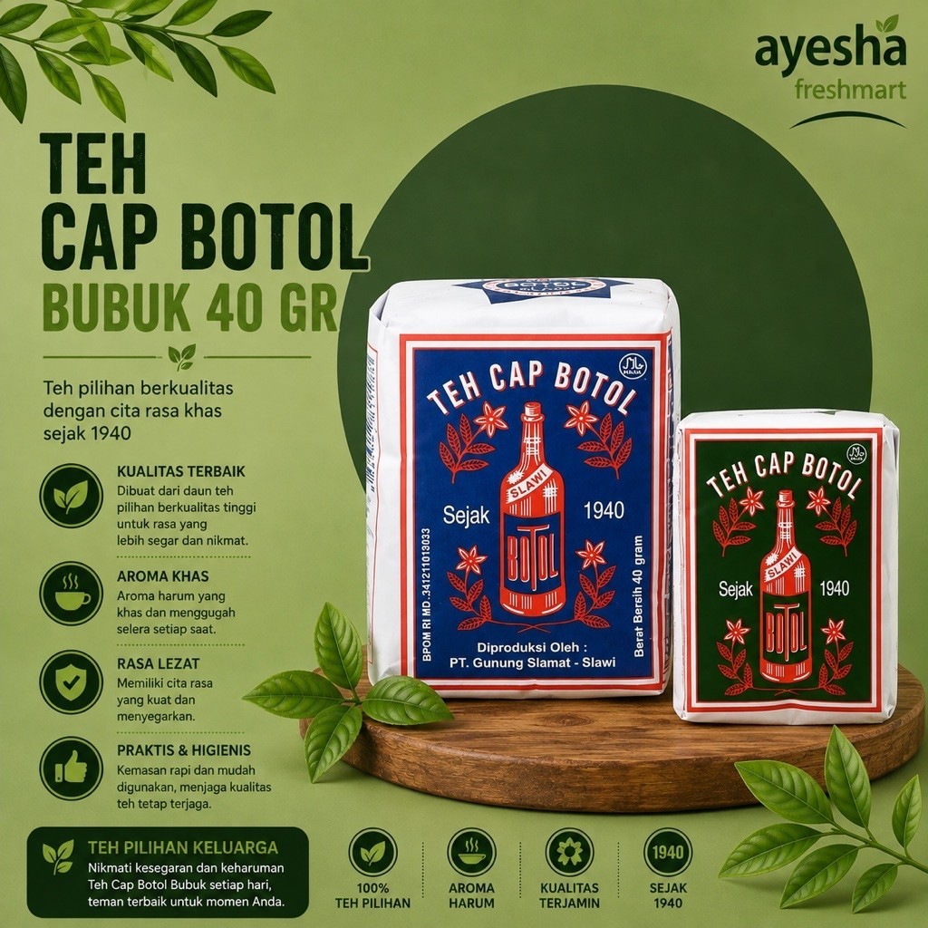 Teh Cap botol | teh bubuk cap botol