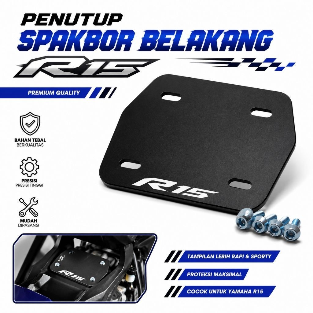UNDERTAIL R15 V3 V4 PLUS BAUT AKRILIK PENUTUP LOBANG SPAKBOR R15 V3 V4 AKRILIK PLUS BAUT