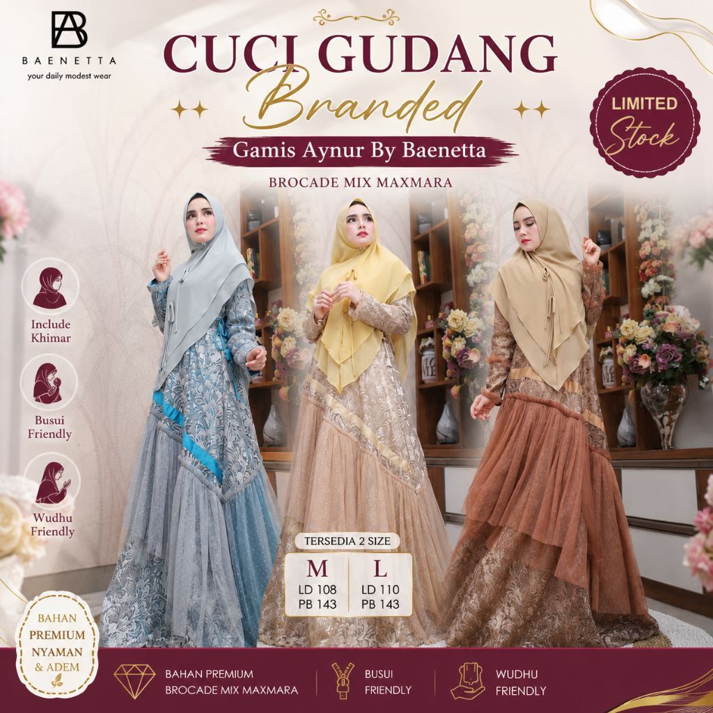 Gamis Syari Aynur by Baenetta