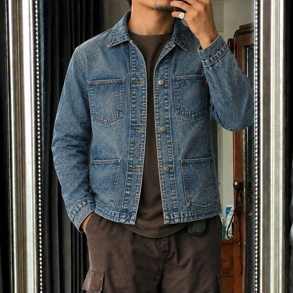 vintage chore denim jacket