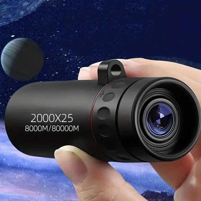 CHIYAQU Teropong Kecil Mini Monokular Portable HD BAK4 FMC 2000x25