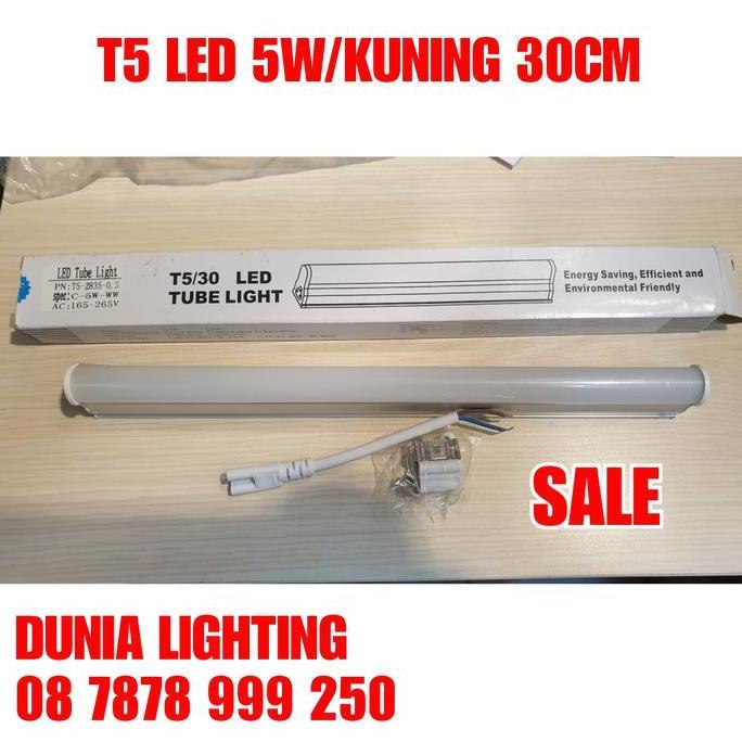 [] LAMPU T5 LED 5W 30CM WARM WHITE / TL5 NEON LED 5WATT 30 CM KUNING