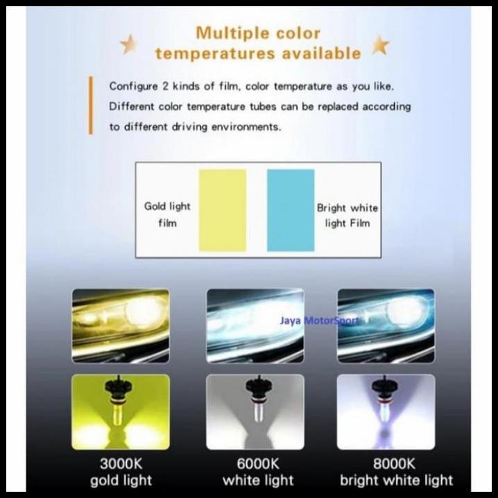 DISKON LAMPU DEPAN MOBIL TERIOS LED X3 H11 H4 UNIVERSAL 
