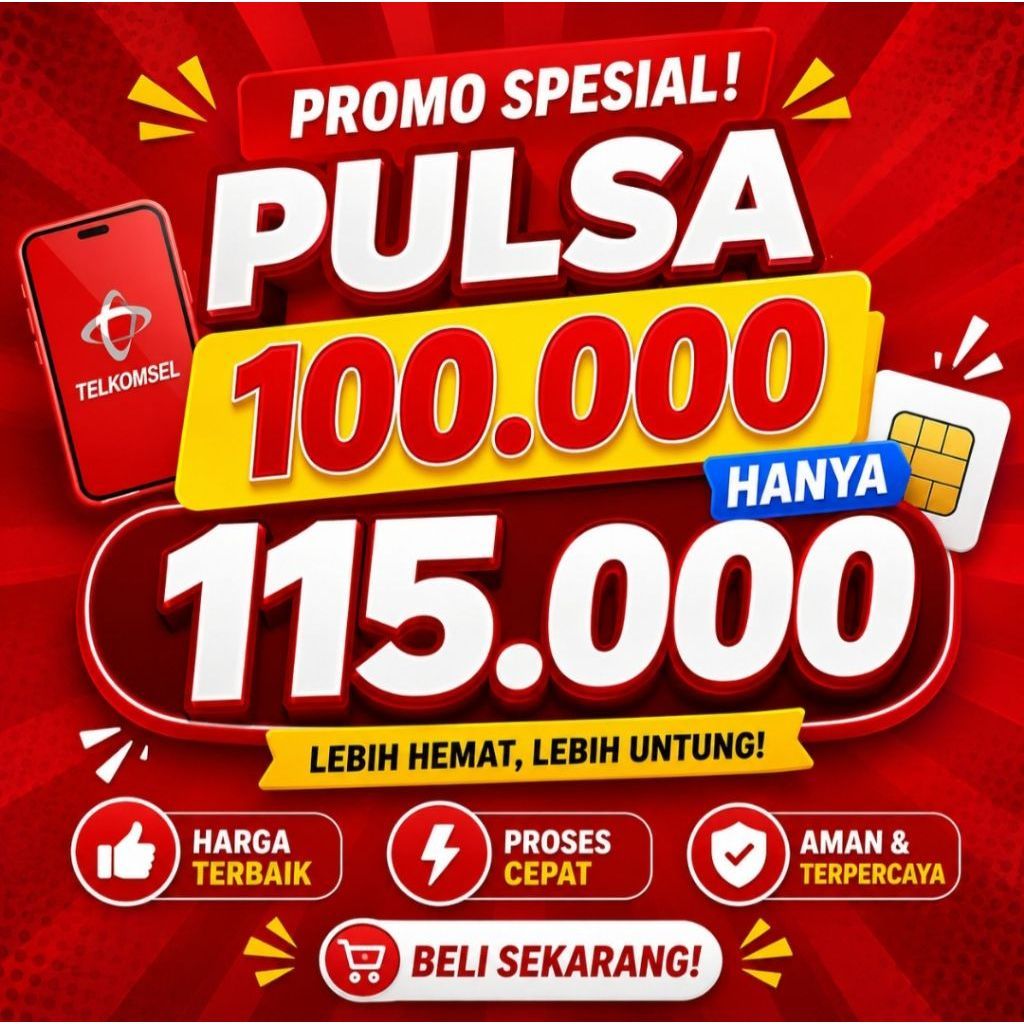 Pulsa telkomsel 100.000