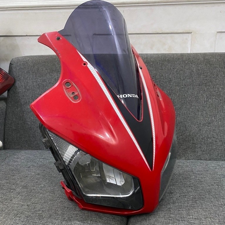 batok kepala set lampu depan cbr 150r k45a lokal mata dua nonled