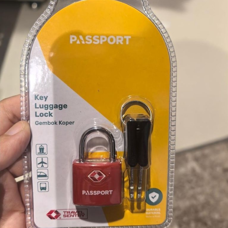 PASSPORT GEMBOK TRAVEL TSA DENGAN KUNCI. TRAVEL GEMBOK KUNCI. GEMBOK KOPER. GEMBOK KOPER BAGUS. GEMB