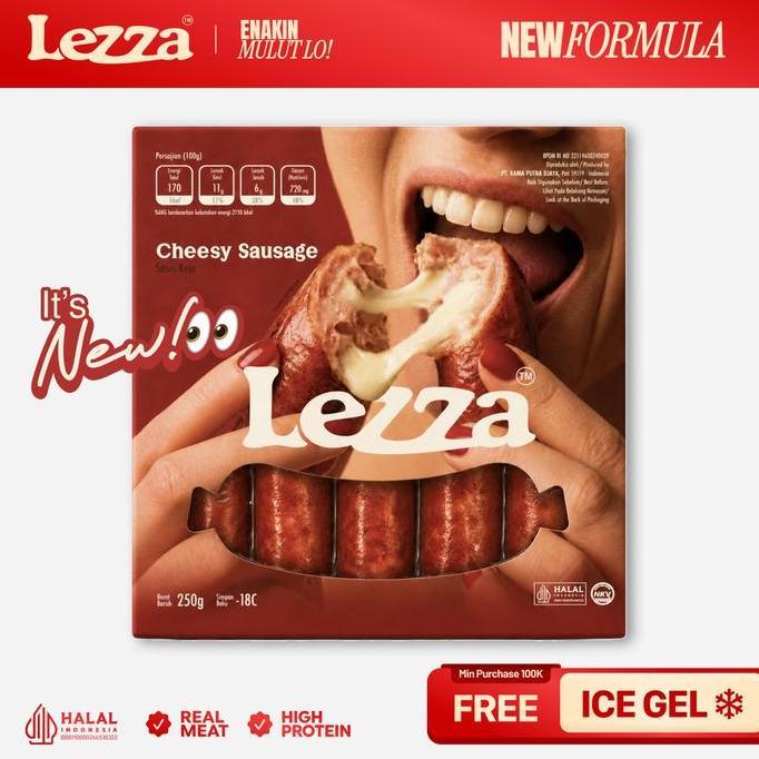 [NEW] LEZZA Cheesy Sausage 250gr | Sosis Keju Lumer