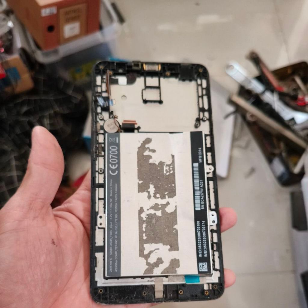 lcd asus zenfone 6 T00g ori second