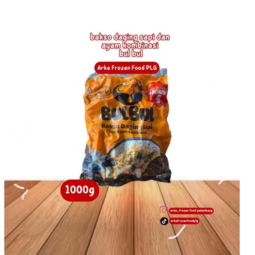 bakso daging sapi dan ayam kombinasi 600/1000g bulbul