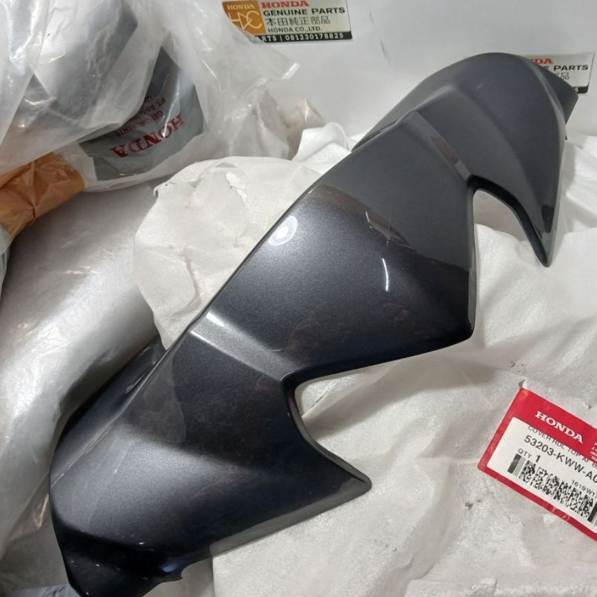 53203 KWW A00AFB COVER VISOR BATOK ATAS LAMPU DEPAN REVO ABSOLUTE REVO 110 DX ORIGINAL