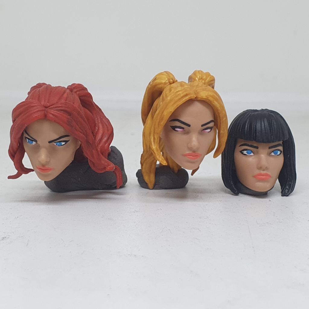 Marvel Legends Head HS Female Stepford Cuckoos X Men Villain kitbash 1/12