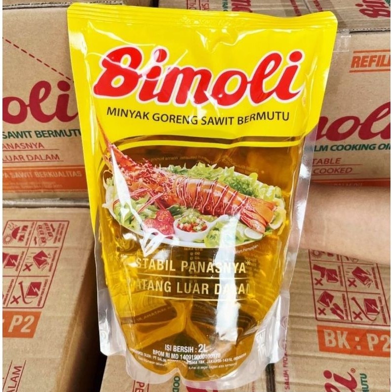 [PROMO] Minyak Goreng Bimoli 2 Liter Refill 1 Dus Isi 6 Pouch Murah