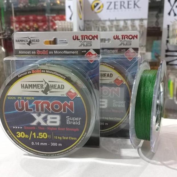 Senar PE ULTRON X8 Hammer Head Ultron 300 meter-Senar Pe x8