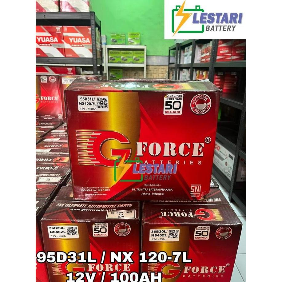 Aki Basah Conventional G FORCE 95D31L / NX120-7L / NX 120-7L