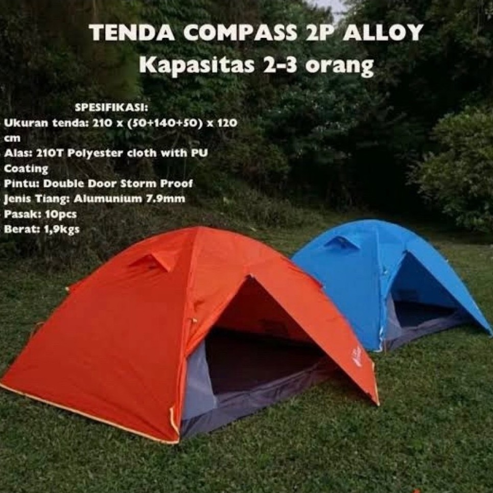 TENDA DOUBLE LAYER KAPASITAS 4 ORANG - TENDA COMPAS 4P - TENDA HY BC 4P