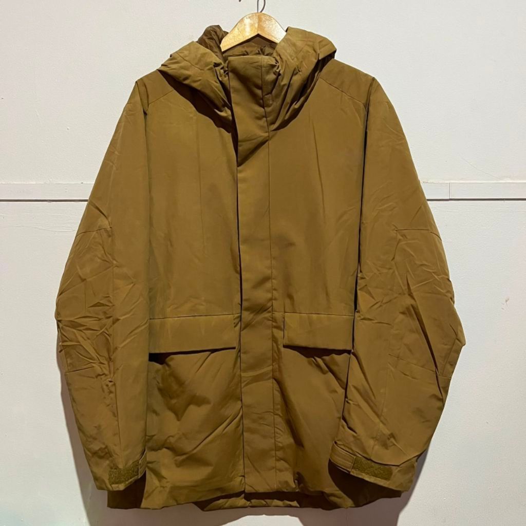 Hybrid Down Parka Jacket UNIQLO Brown (Bulang + Water Repelent)