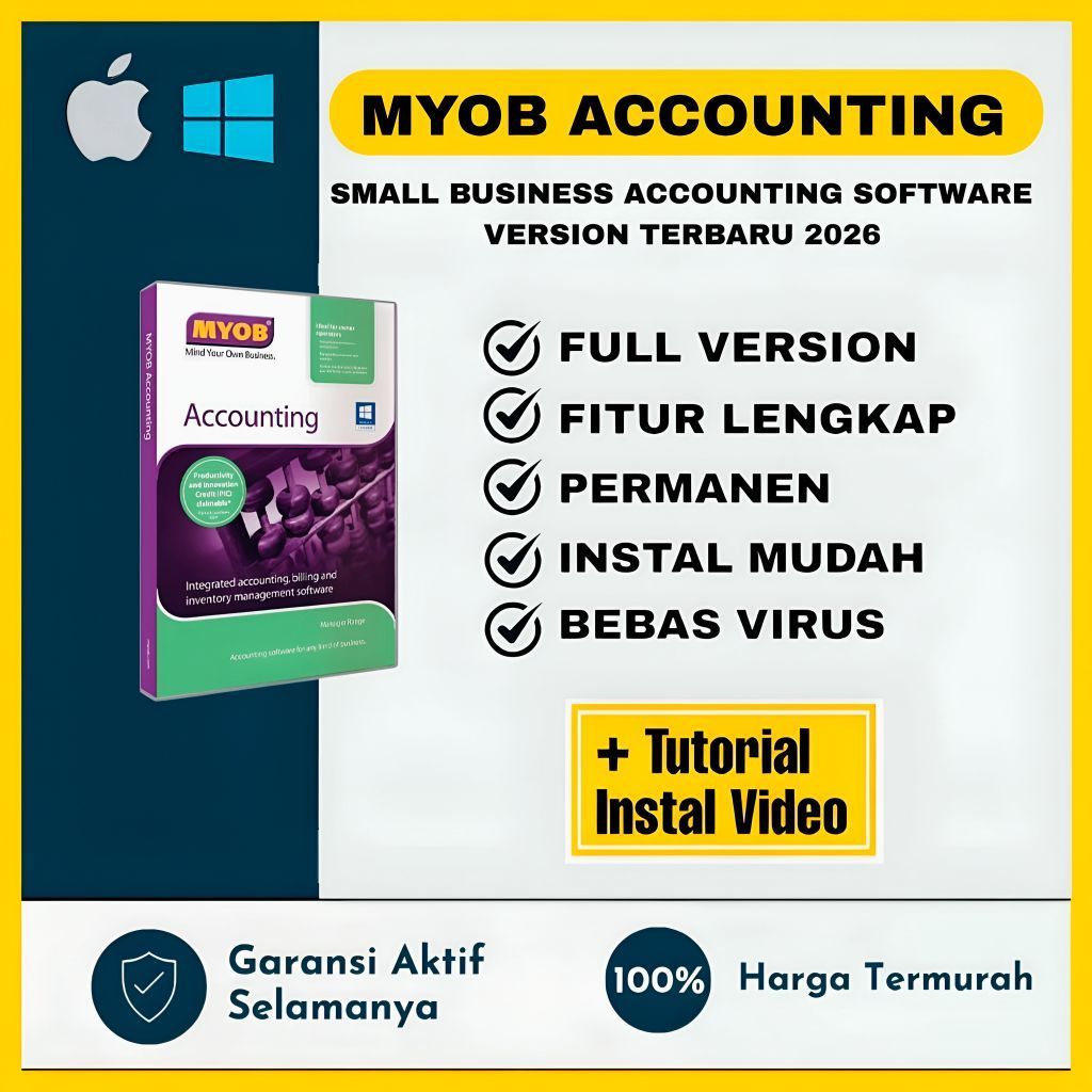 MYOB Accounting Pro 18 Full Version Lifetime Permanen Windows