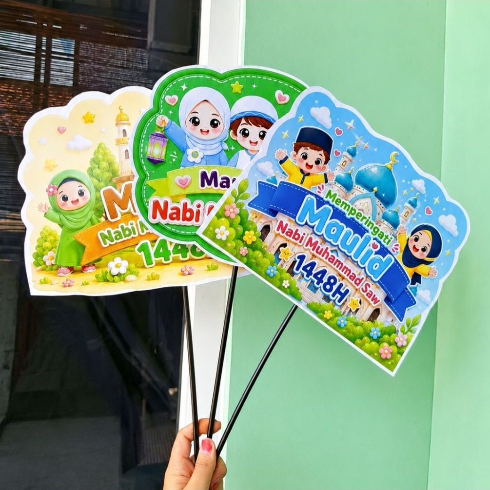 SATUAN - PROPS PHOTOBOOTH TEMA HIASAN MAULID NABI MUHAMMAD