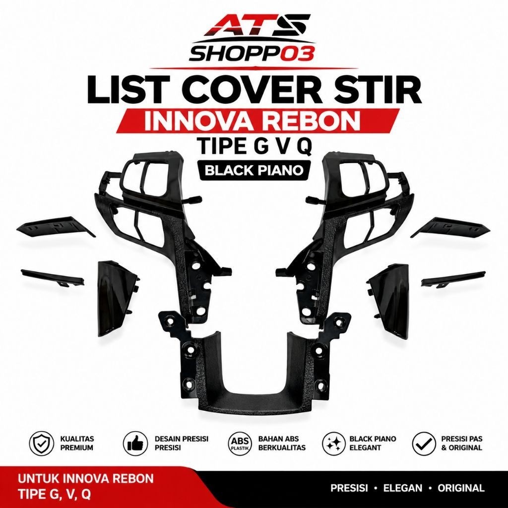 list cover stir innova rebbon tipe g v q black piano original