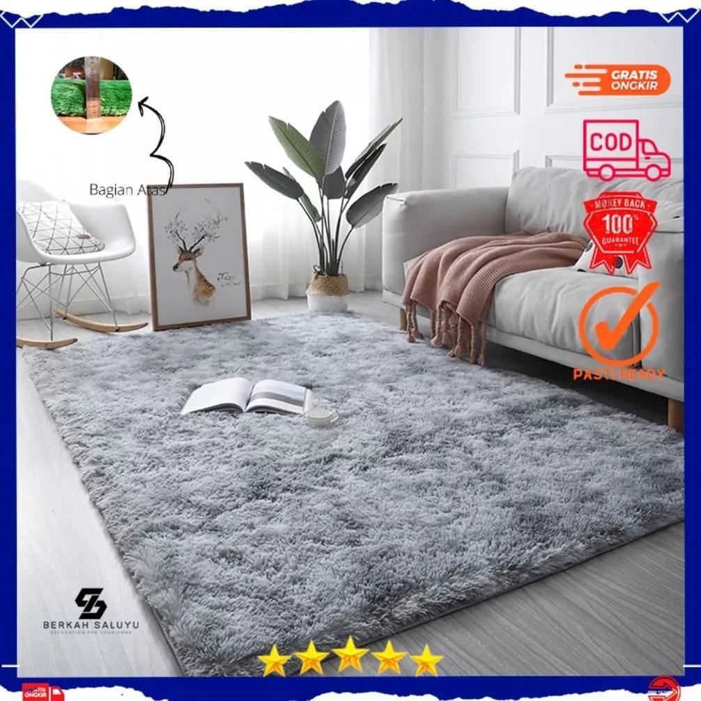 Karpet bulu rasfur 150x100x3CM surpet tikar lipat rumahan ruang tamu kamar tidur minimalis