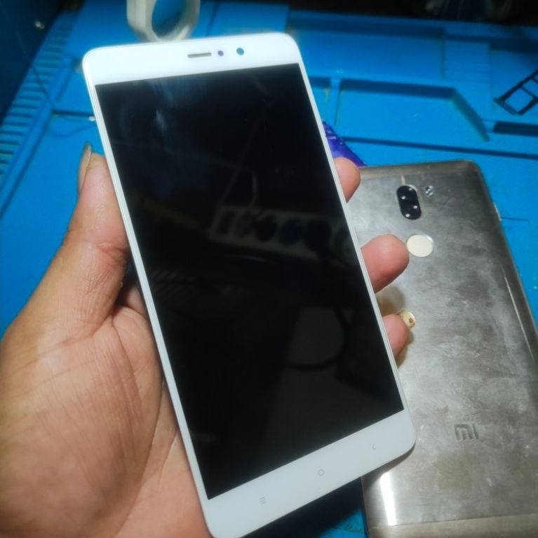 lcd Xiaomi mi5s plus copotan original + frame blackdoor, garansi