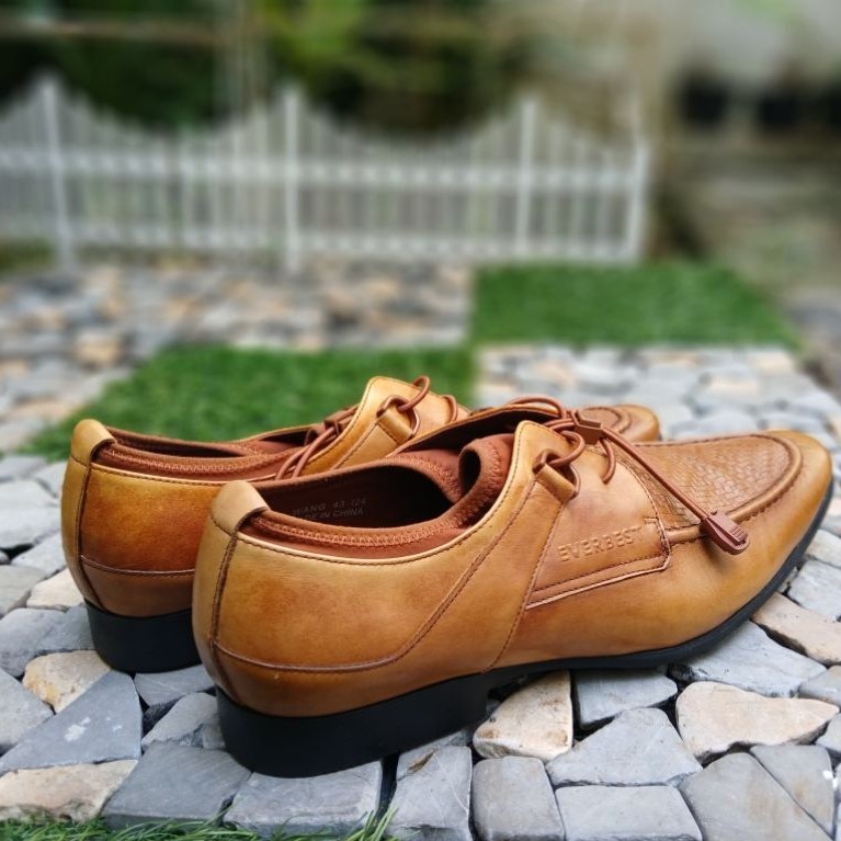 Everbest Wang | Sepatu Formal Derby | Genuine Leather | Size 43