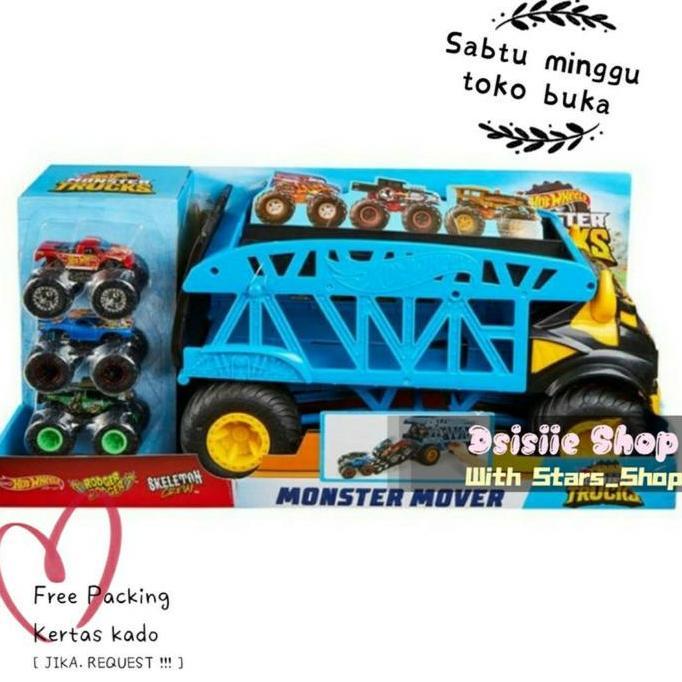 Hot Wheels Monster Truck Monster Mover Truck Original / Mainan Track