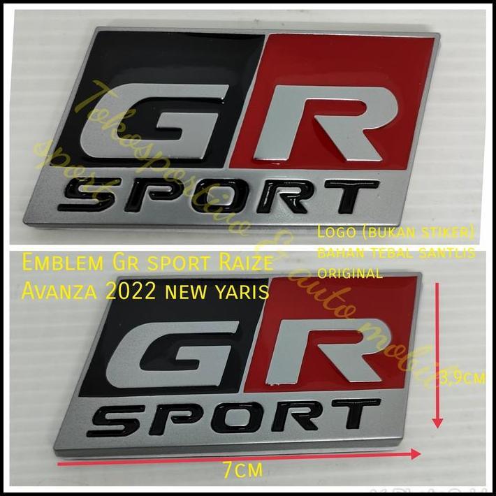 DISKON EMBLEM LOGO LAMBANG TOYOTA GR SPORT GR SPORT ORI UNIVERSAL MOBIL GR 