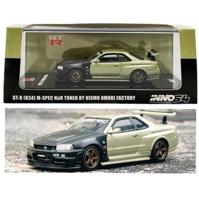 IN64-R34MS-NOF INNO64 NISSAN SKYLINE GT-R R34 M-SPEC NUR NISMO OMORI