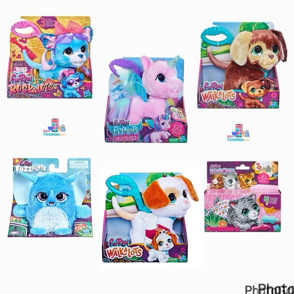 FURREAL  ROCKALOTS, FURREAL FLYALOTS FLITTER MY UNICORN, FURREAL WALK A LOTS PUPPY, FURREAL FUZZALOT