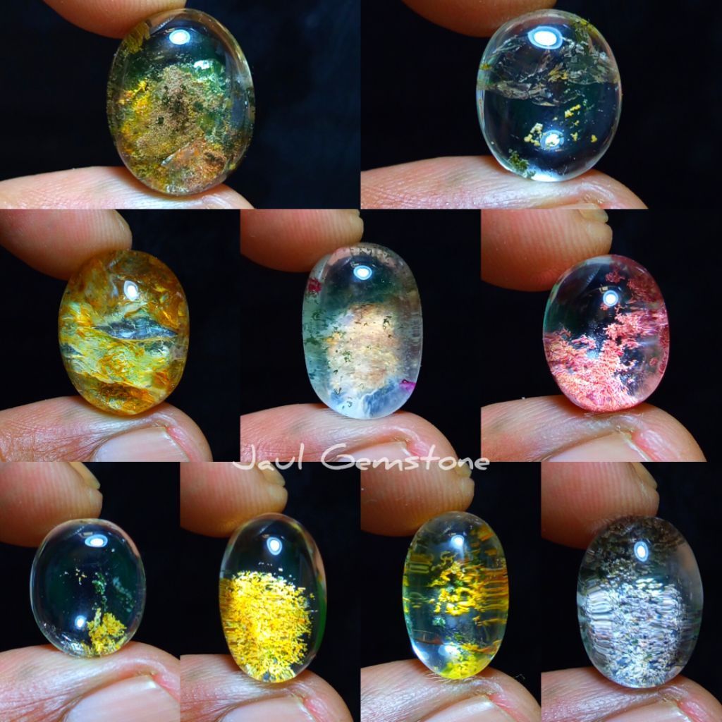 batu kinyang karang super/lostun batu akik kinyang karang super natural/batu phantom quartz/batu kec