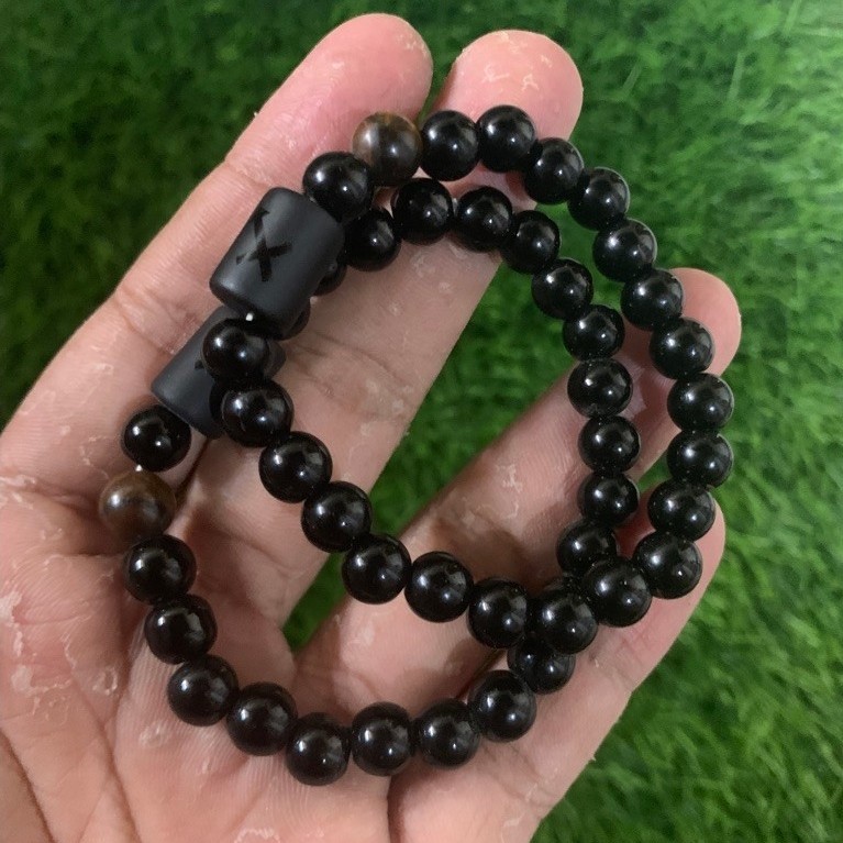 Gelang Naga Hitam Original Batu Giok Pria Wanita Bracelets Elegan