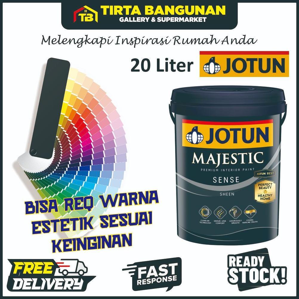 JOTUN CAT TEMBOK INTERIOR JOTUN MAJESTIC SENSE 20 LITER / 1 PAIL BISA CUSTOM WARNA TINTING