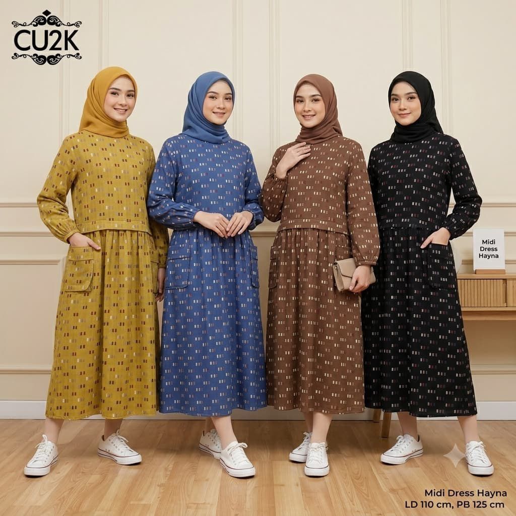 Midi Dress Hayna Original By Cu2k