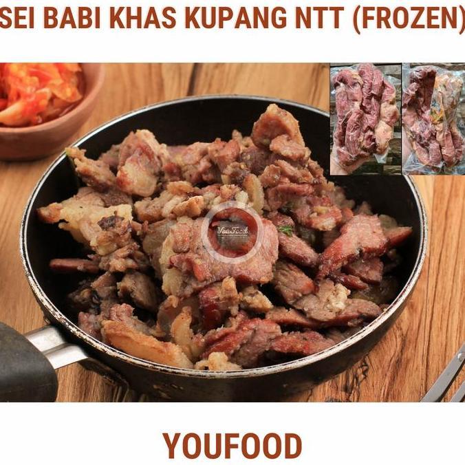 Sei Babi Asap Kupang / Sei Daging Babi Asap Khas Kupang - 500gr