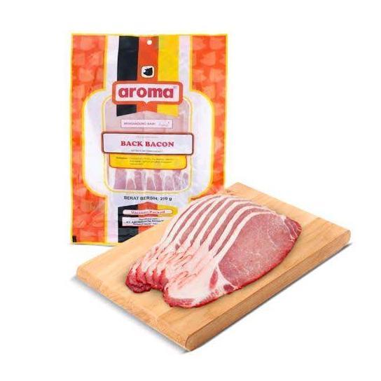BACON BABI - BACK BACON (Pork Bacon Aroma/Daging Babi Asap)FROZEN FOOD