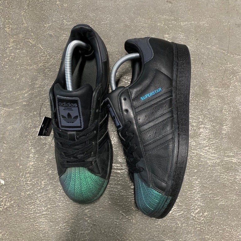 sepatu tiga garis superstar black xeno second (4564)