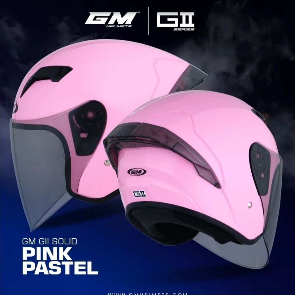 Helm GM GII Solid Pink Pastel / GM G2
